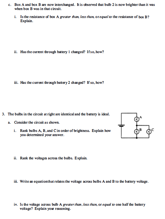 Solved 2. In this problem, box A and box B contain unknown | Chegg.com