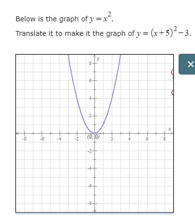 Solved 2 Below Is The Graph Of Y X Translate It To Make I Chegg Com