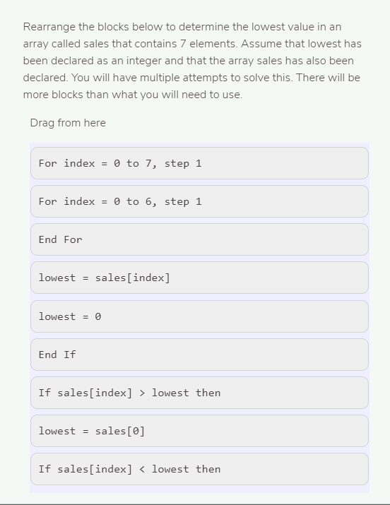 Rearrange the blocks below to form an algorithm to | Chegg.com