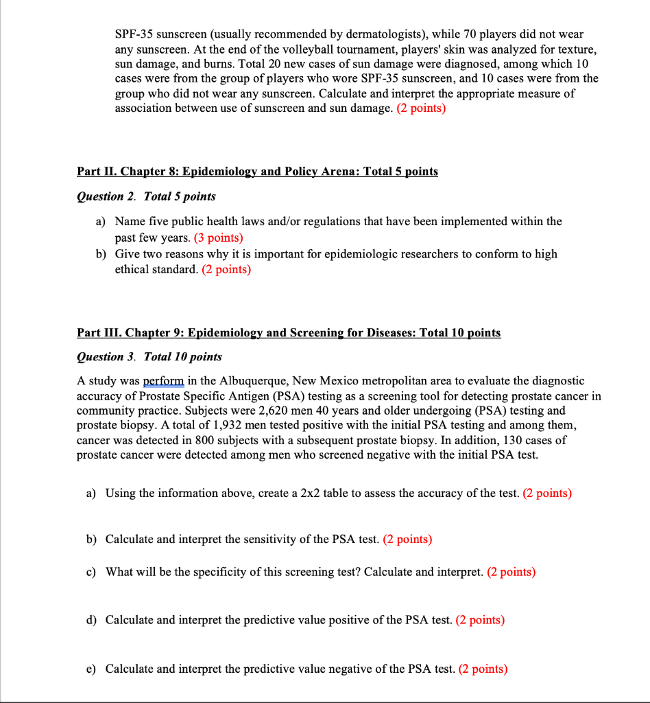 Solved EPIDEMIOLOGY QUESTIONS PLEASE HELP ANSWER THESE