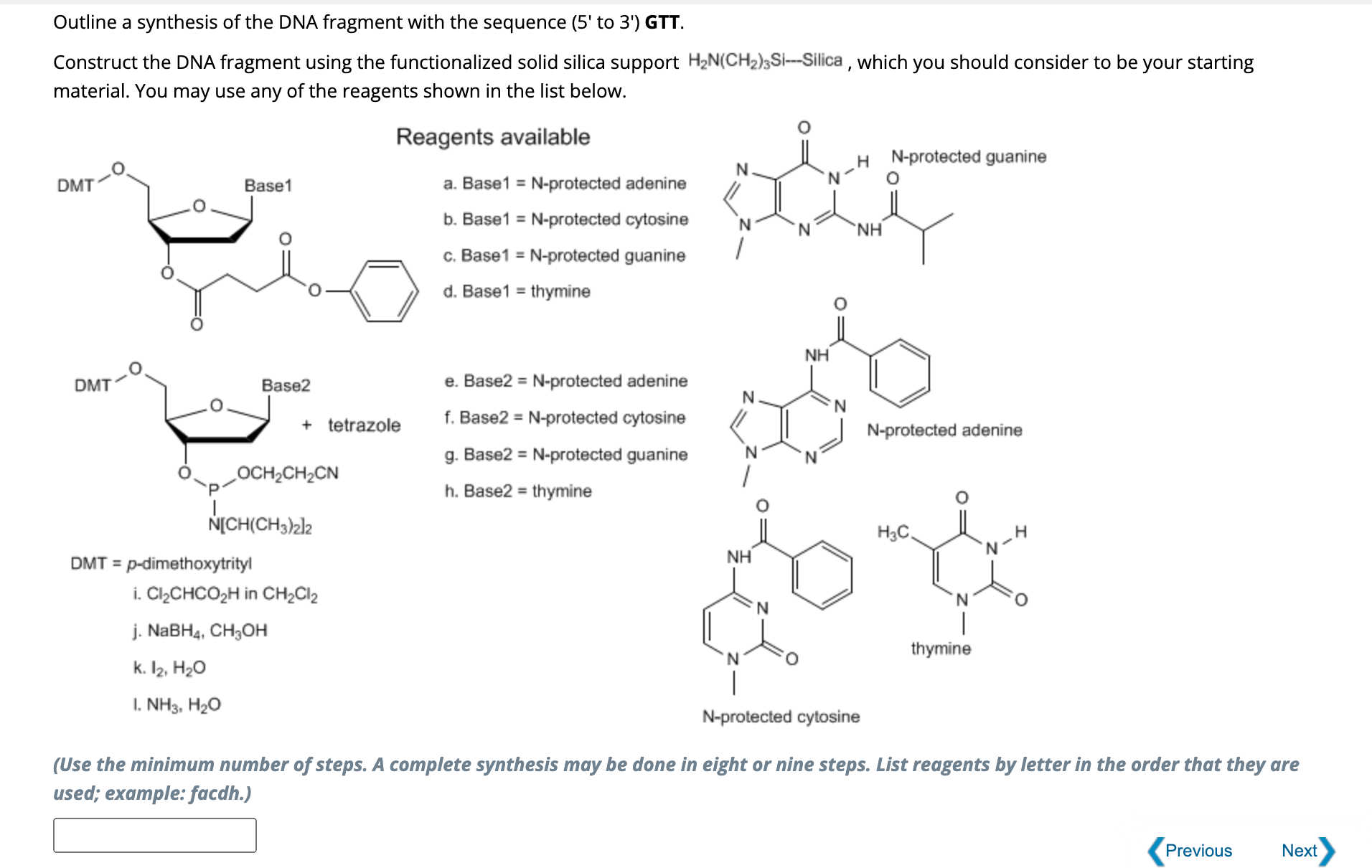 Outline a synthesis of the DNA fragment with the | Chegg.com