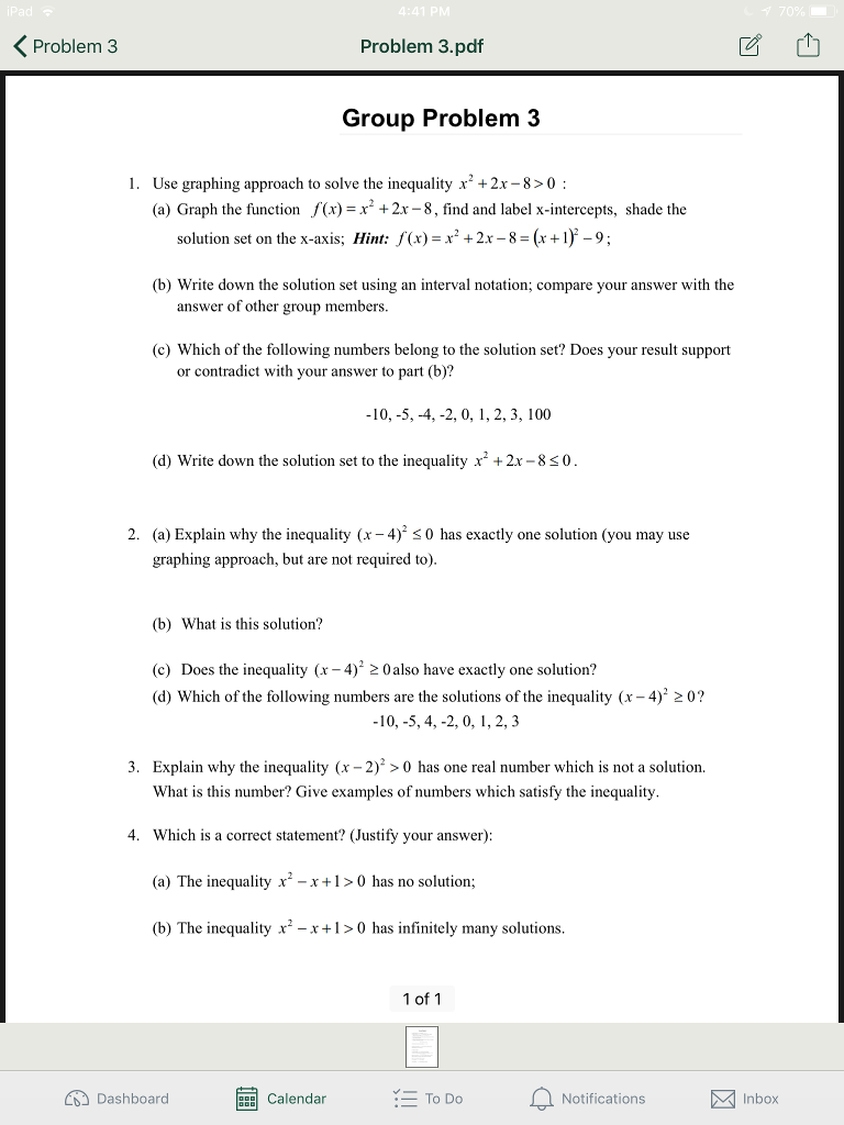 Promath Group Problem Solved Problem 3 Problem 3.pdf Group Problem 3 1. Use | Chegg.com