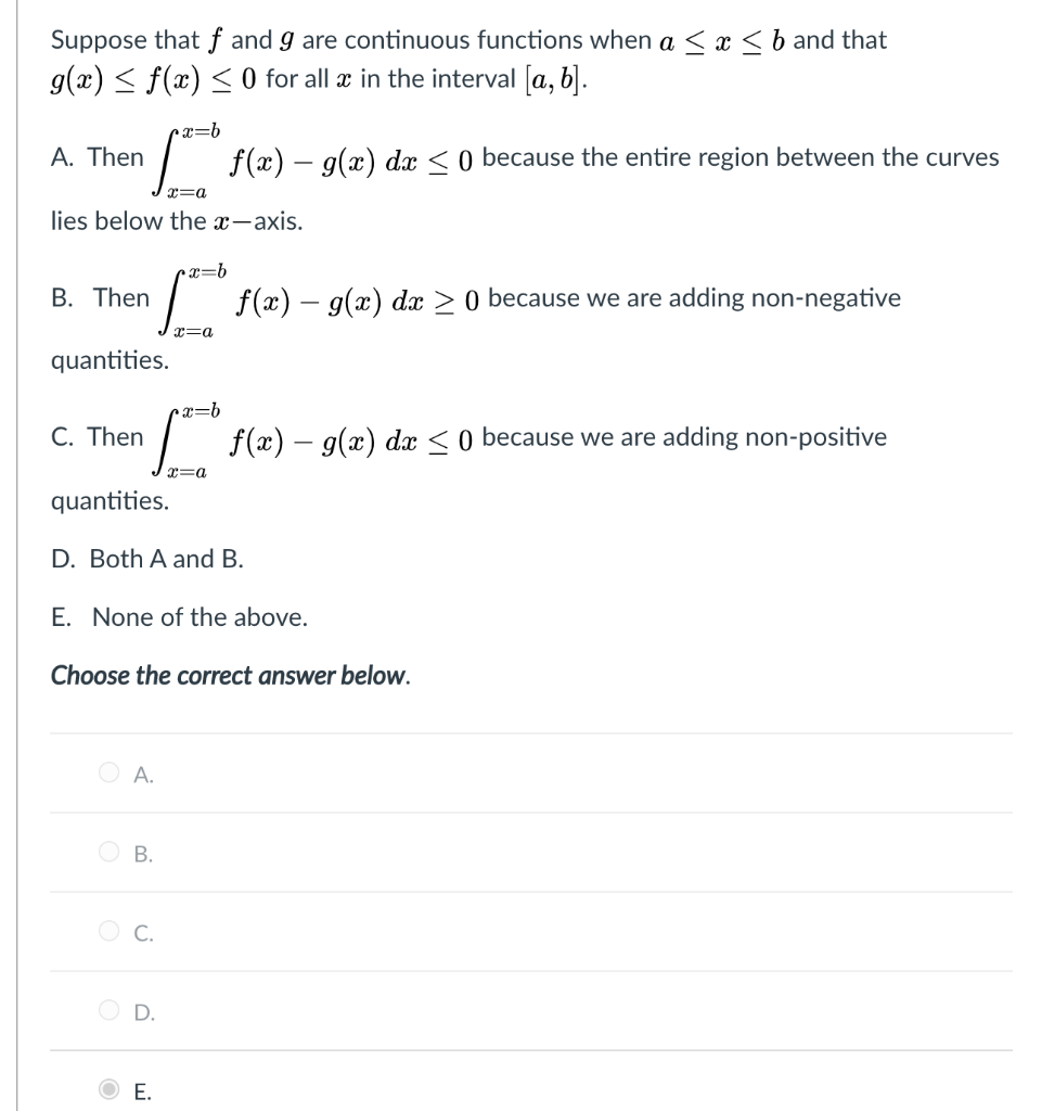 Solved Suppose That F And 9 Are Continuous Functions When Chegg Com