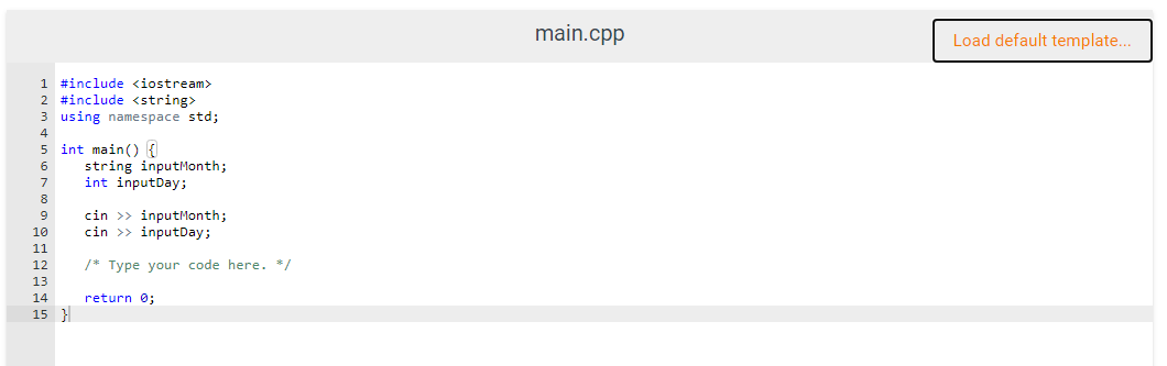 Solved Write a program that takes a date as input and | Chegg.com