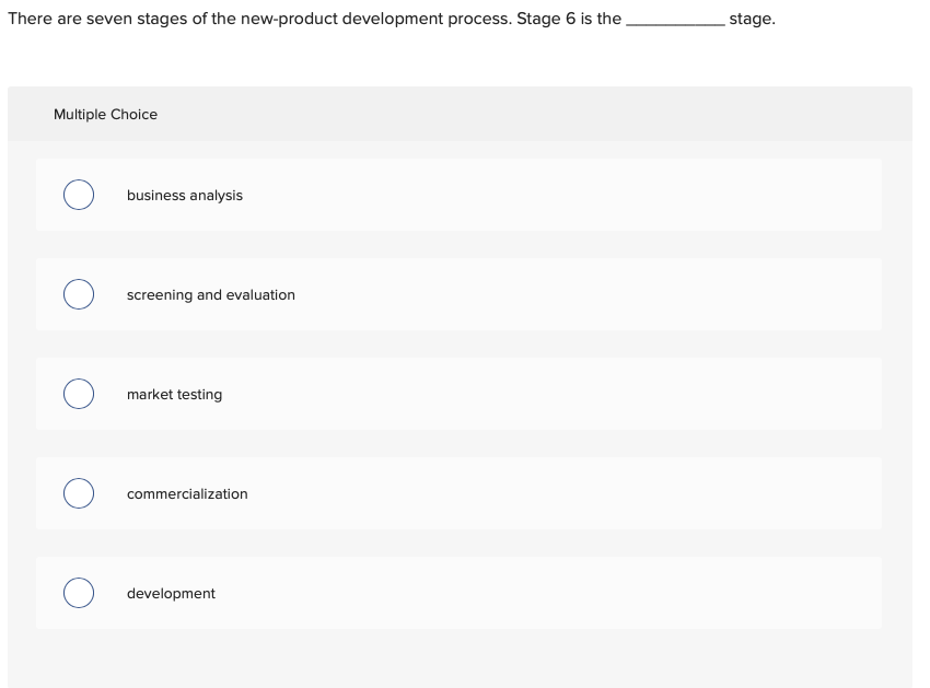 Solved stage There are seven stages of the new-product | Chegg.com