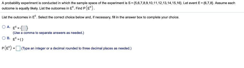 Solved A probability experiment is conducted in which the | Chegg.com