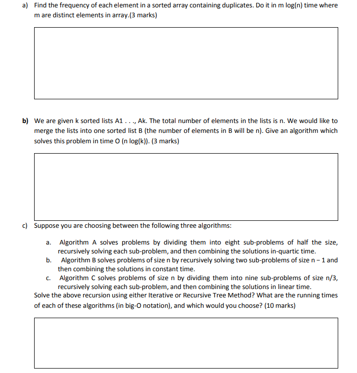 solved-a-find-the-frequency-of-each-element-in-a-sorted-chegg