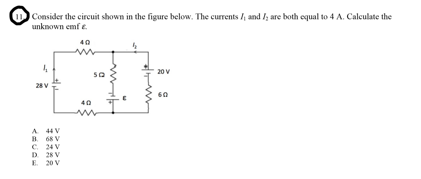Solved 11. Consider the circuit shown in the figure below. | Chegg.com