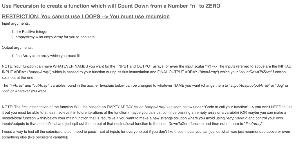 Solved Use Recursion to create a function which will Count | Chegg.com