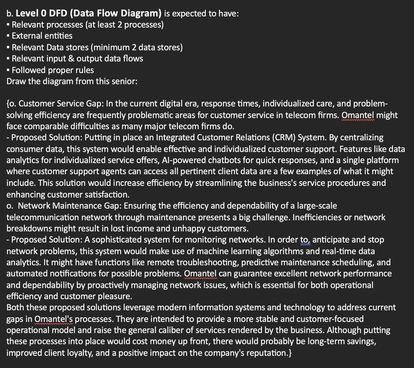 Solved B. ﻿Level 0 ﻿DFD (Data Flow Diagram) ﻿is Expected To | Chegg.com