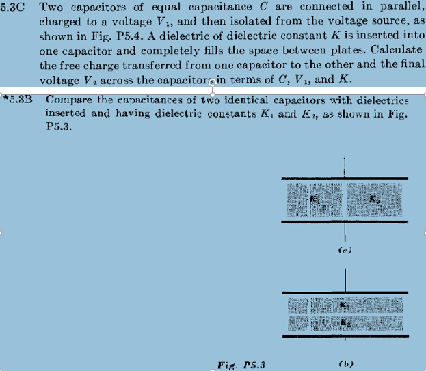 Solved Two capacitors of equal capacitance C are connected