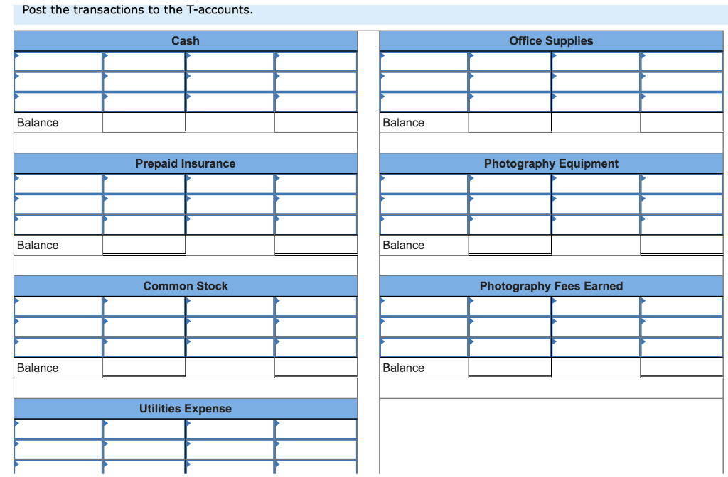 Solved Following Are The Transactions Of A New Company