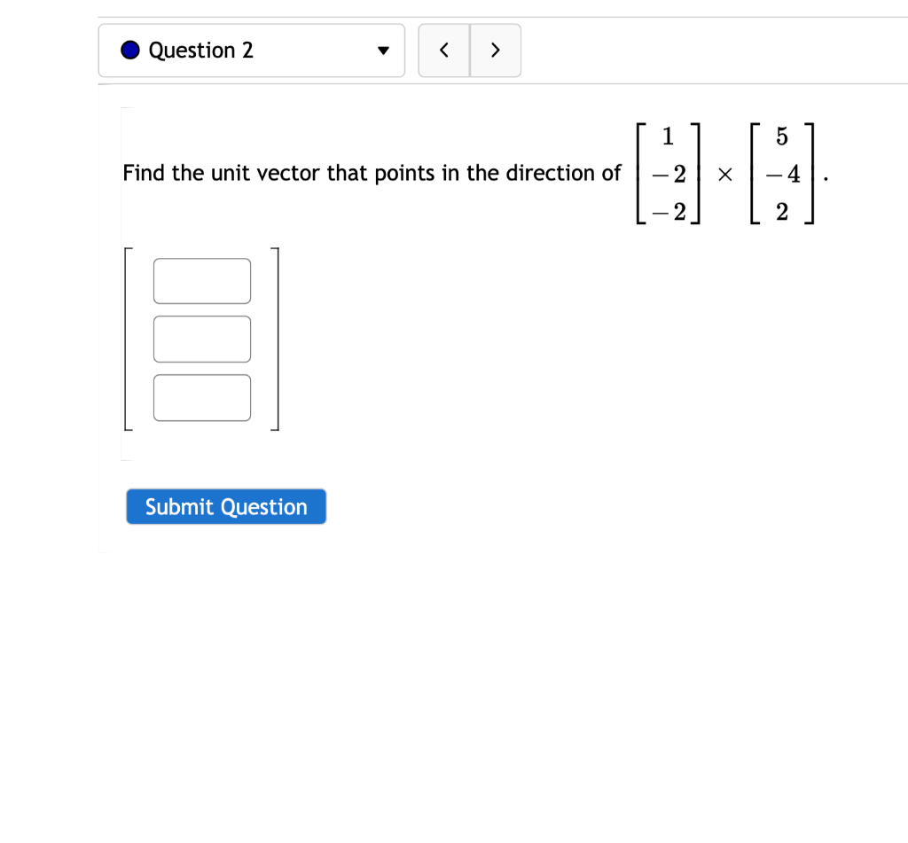 Solved Find the unit vector that points in the direction of | Chegg.com