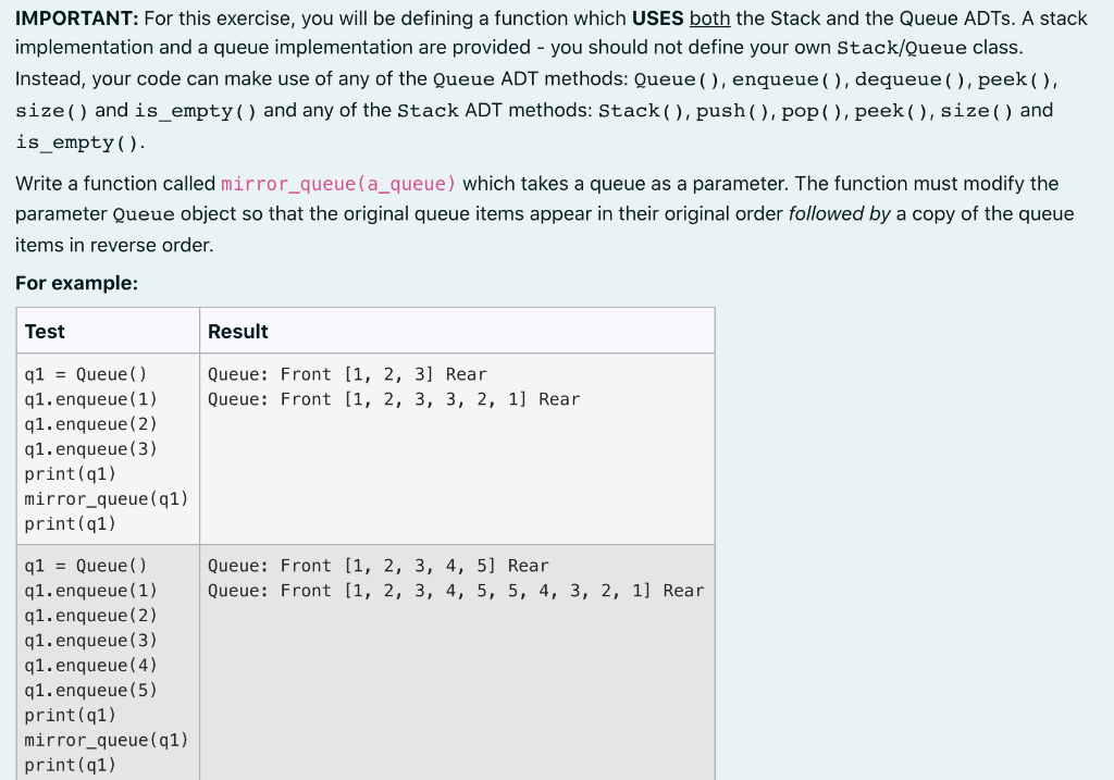 Solved IMPORTANT: For this exercise, you will be defining a | Chegg.com