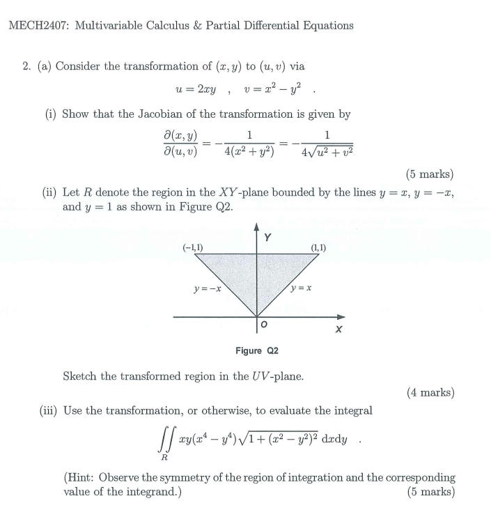 Solved MECH2407: Multivariable Calculus \& Partial | Chegg.com