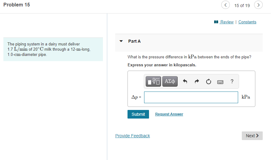 Solved Problem 15 15 of 19 > Review Constants Part A The | Chegg.com