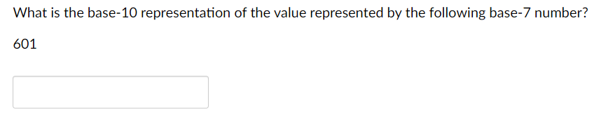 Solved What is the base-10 representation of the value | Chegg.com