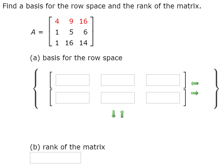 Solved Find a basis for the row space and the rank of the Chegg