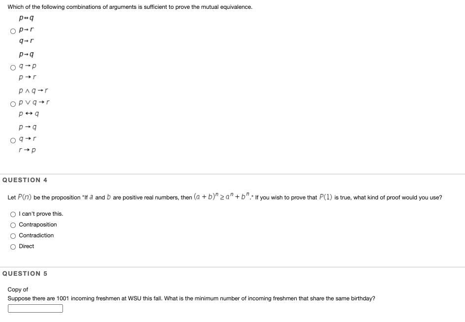 Solved Question 1 You Wish To Prove A Conditional Stateme Chegg Com