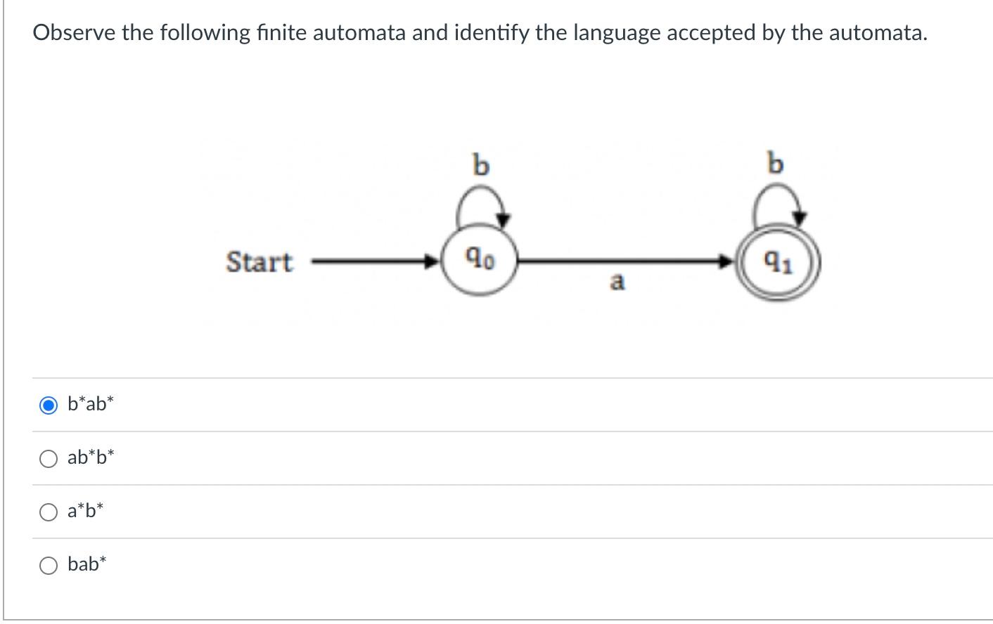 Solved Observe The Following Finite Automata And Identify | Chegg.com