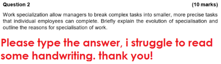 Solved Question 2 10 Marks Work Specialization Allow Chegg Solved Question 2 10 Marks Work Specialization Allow Chegg