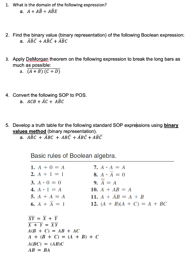 Solved 1 What Is The Domain Of The Following Expression A Chegg Com