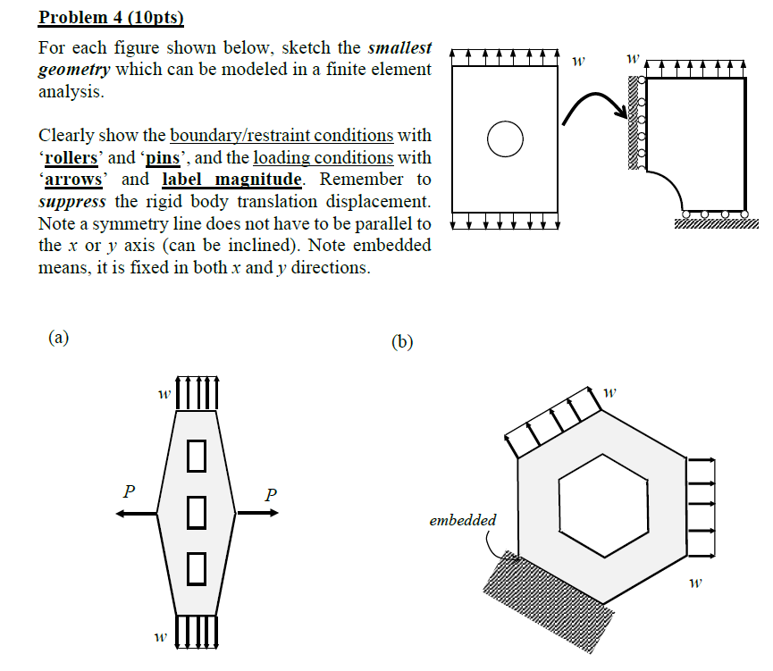 Problem 4 (10pts) For each figure shown below, sketch | Chegg.com