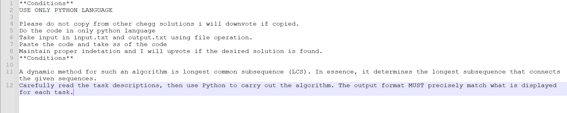 Solved for each task.We would like to find the minimum | Chegg.com