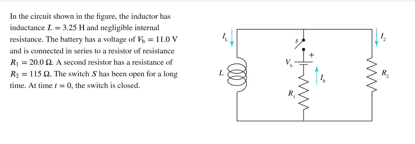 Solved In The Circuit Shown In The Figure The Inductor H Chegg Com