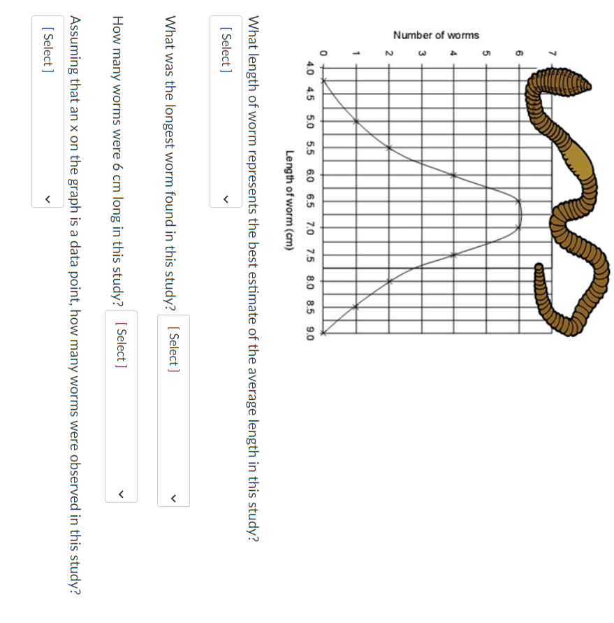 Solved What length of worm represents the best estimate of