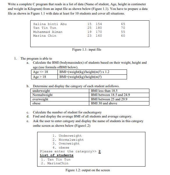 Solved Write a complete C program that reads in a list of | Chegg.com