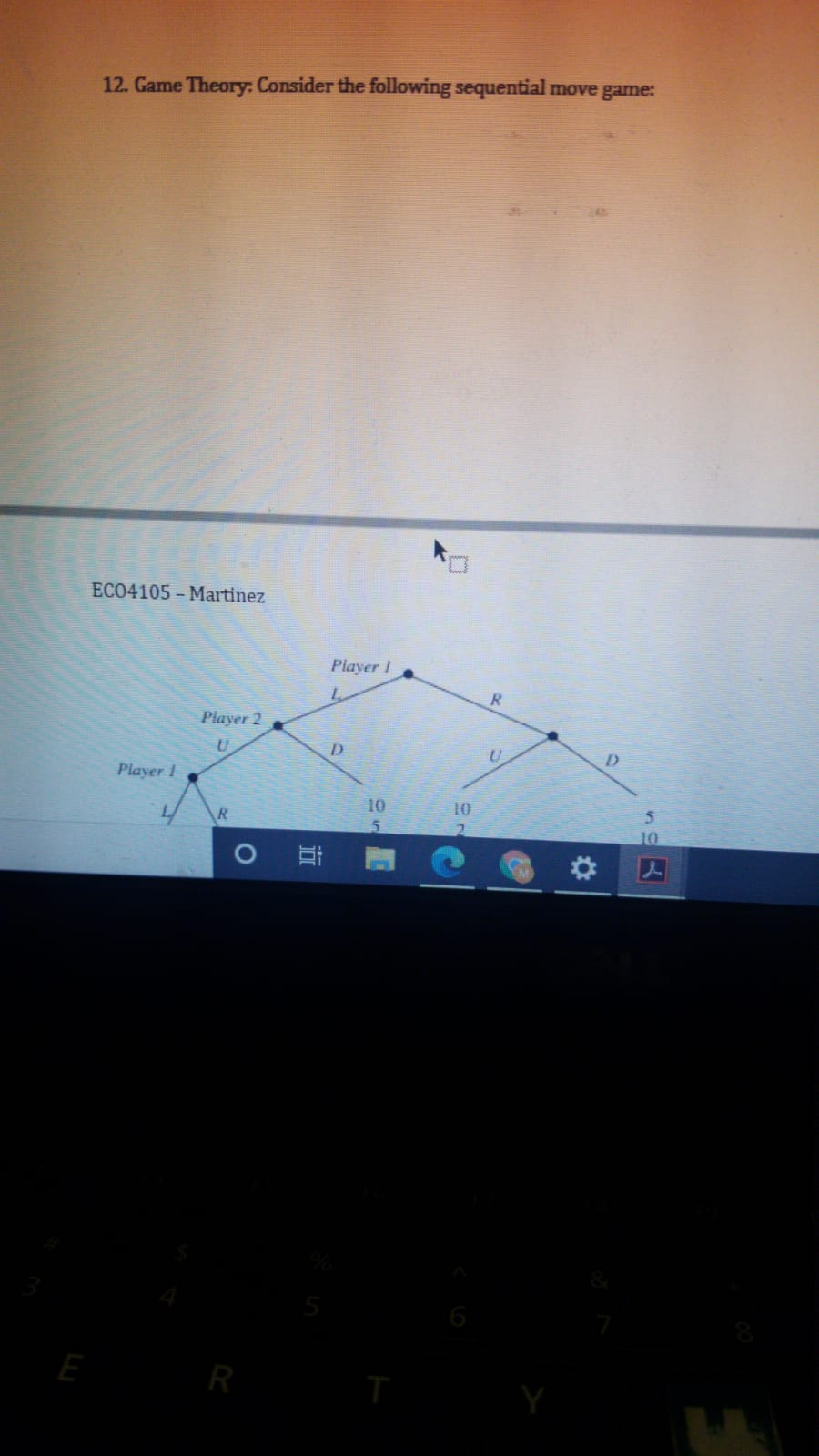 Solved 12. Game Theory: Consider the following sequential | Chegg.com