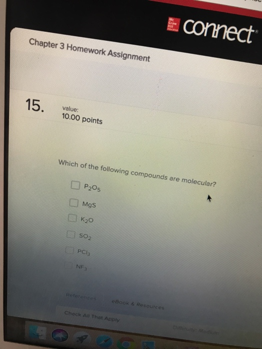 connect chapter 3 homework