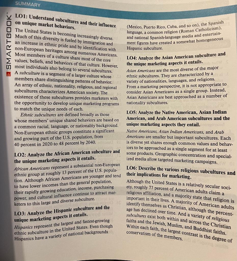 summarylo1-understand-subcultures-and-their-influenceon-unique-market-behaviors-the-united
