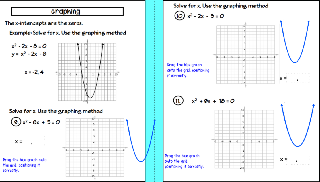 Solve For X Use The Graphing Method 10 X2 2x Chegg Com