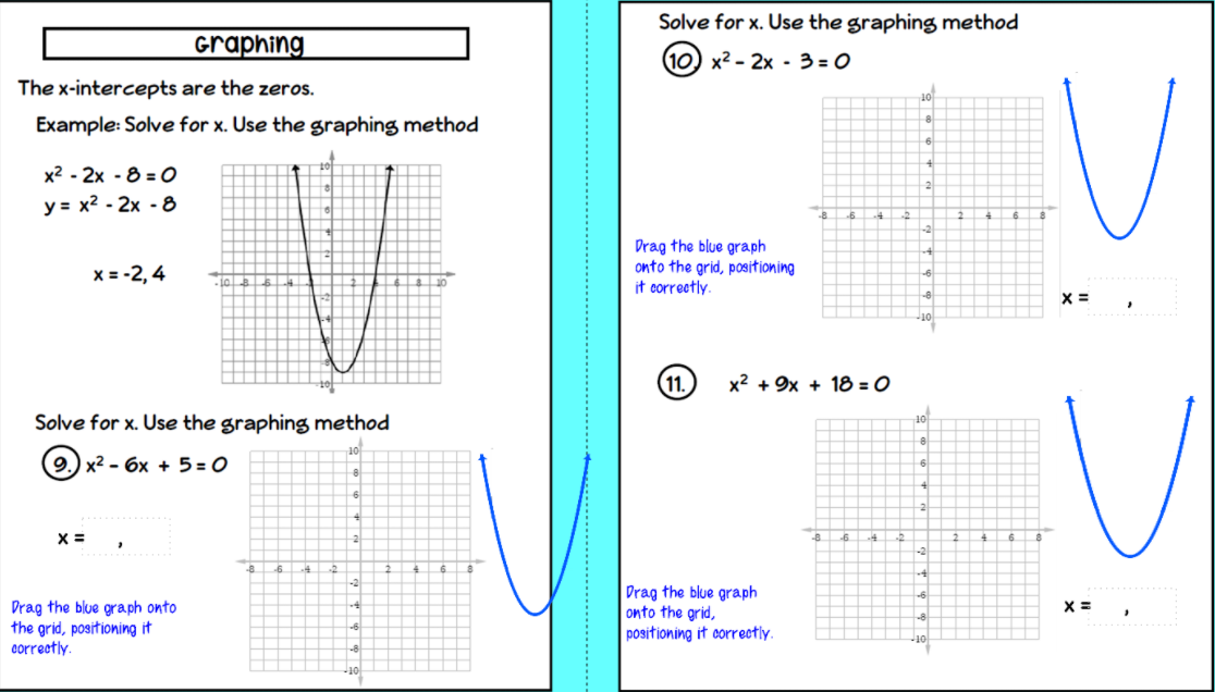 Solved Solve For X Use The Graphing Method 10 X2 2x Chegg Com