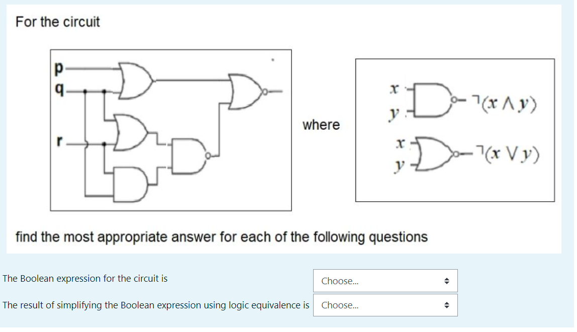 Solved For the circuit where find the most appropriate | Chegg.com