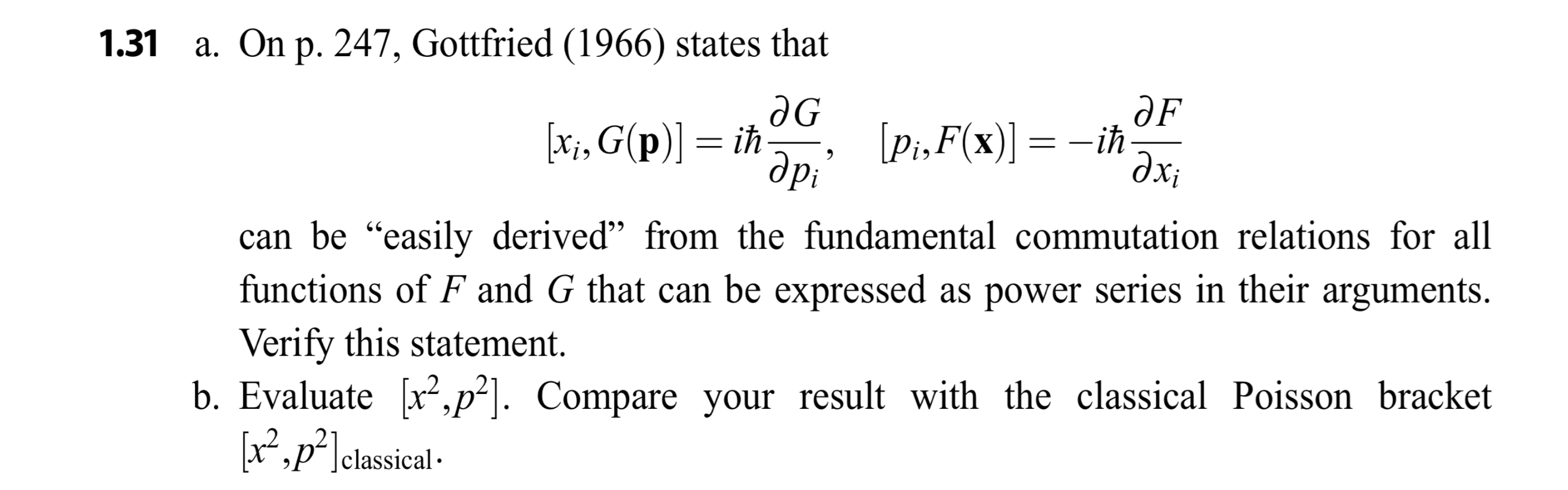 Solved 1.31 a. On p. 247 , Gottfried (1966) states that | Chegg.com