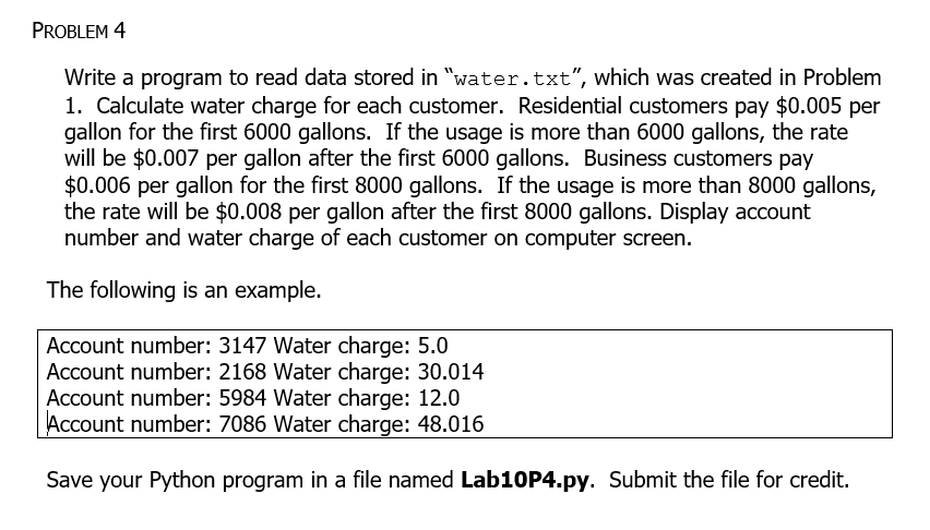 PROBLEM 1 Write a program to do the following. Ask | Chegg.com