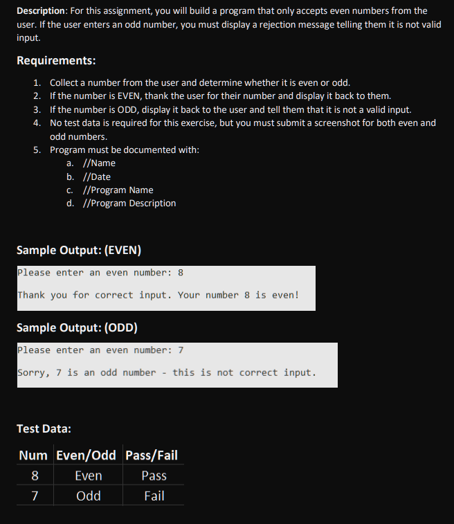 Solved Description: For this assignment, you will build a | Chegg.com