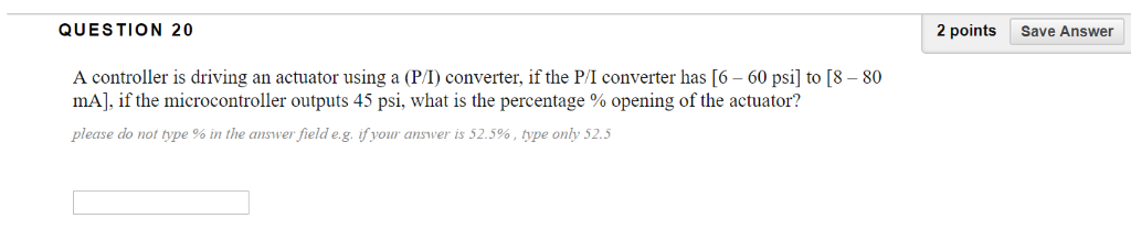 Solved QUESTION 20 2 points Save Answer A controller is | Chegg.com