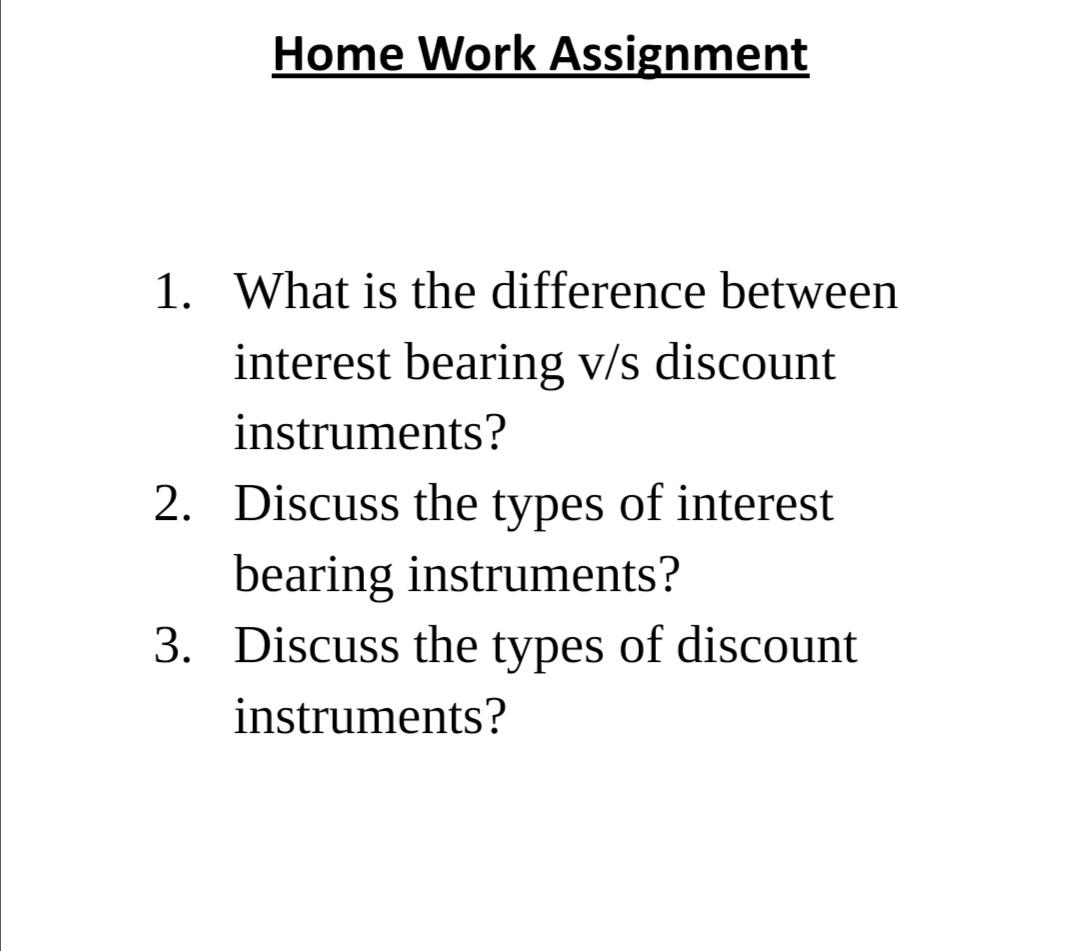 Solved Home Work Assignment 1. What is the difference | Chegg.com