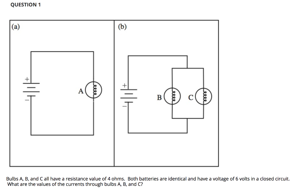 Solved Current through bulb A = 1.5 amps, Current through