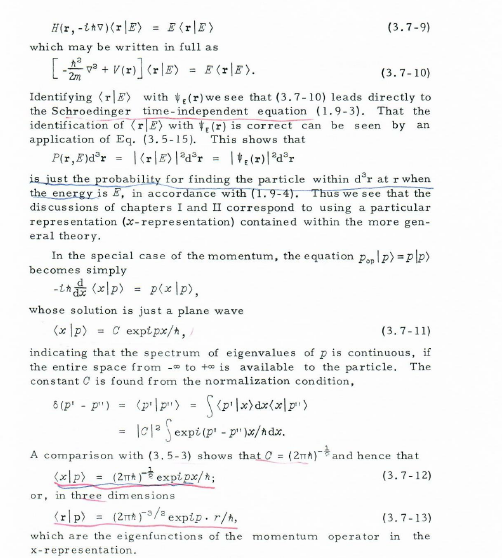 \[
H(r,-\imath \hbar \nabla)\langle\mathrm{r} \mid E\rangle=E\langle\mathrm{r} \mid E\rangle
\]
which may be written in full 