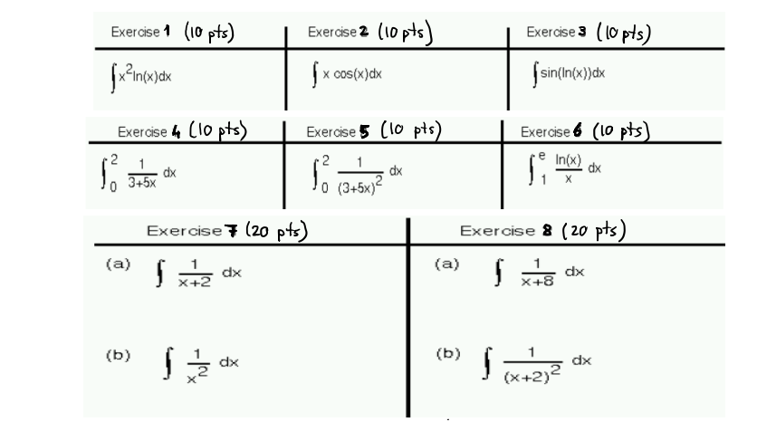 Solved Exercise 3 (10 pts) Exercise 1 (10 pts) {x?roxyde | Chegg.com