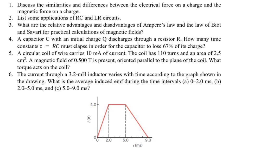 Solved 1. Discuss the similarities and differences between | Chegg.com