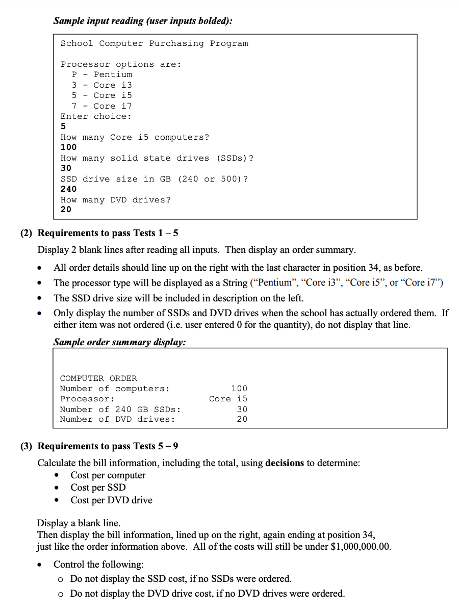 Solved Code in Java, I have this due on Thursday but would | Chegg.com