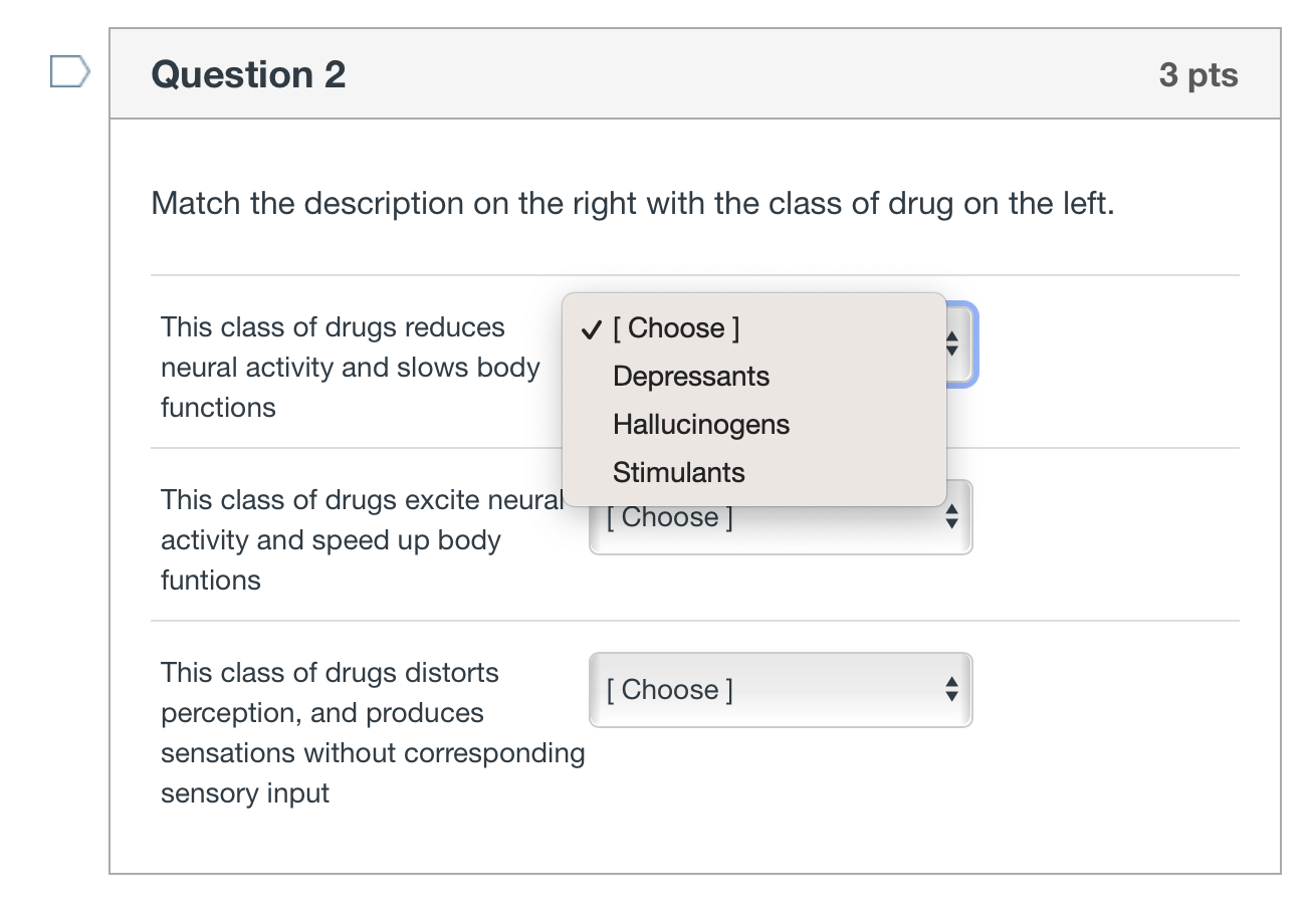 Solved Match the drug on the left with the class of drug on | Chegg.com