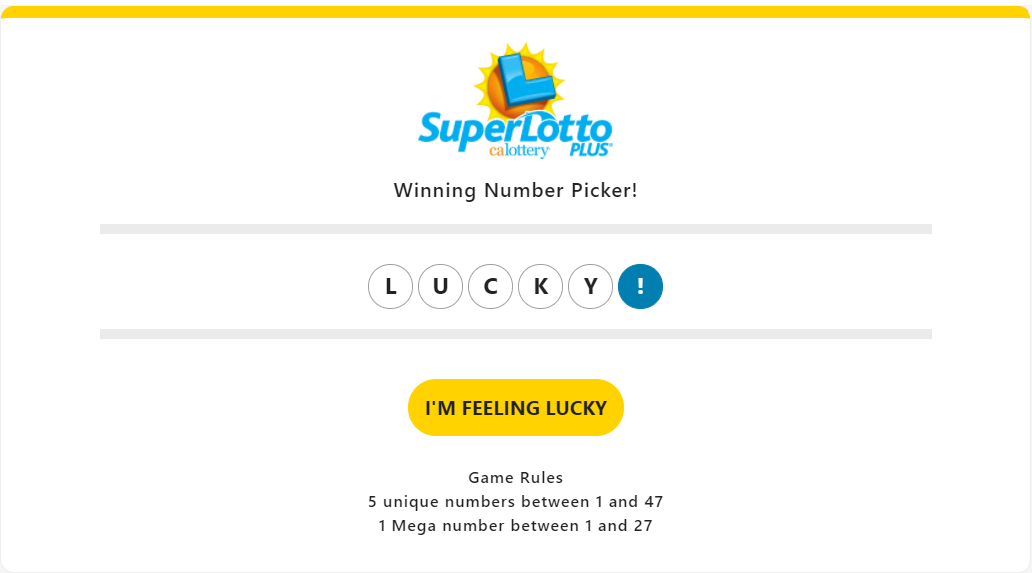 Superlotto plus clearance rules