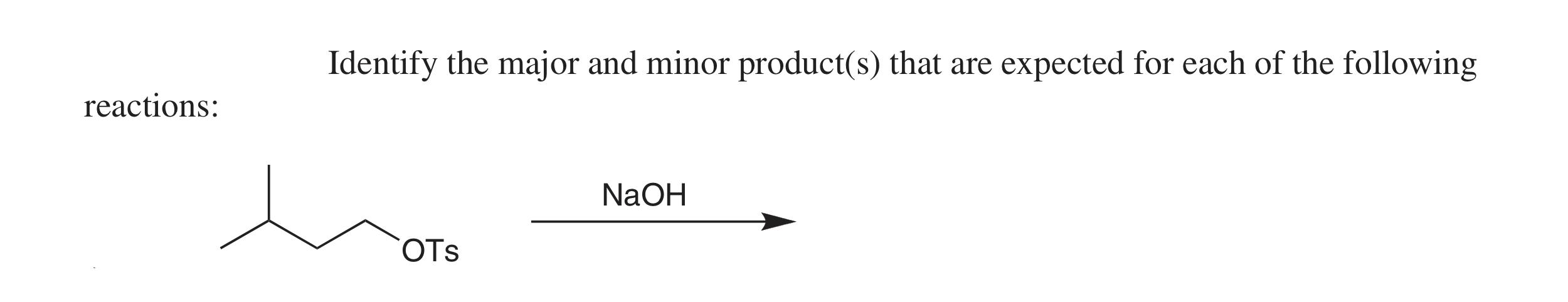 Solved Identify the major and minor product(s) that are | Chegg.com